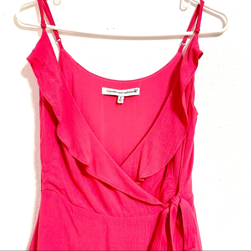 cupcakes and cashmere NWT Pink Catana Wrap Dress S - Picture 5 of 14